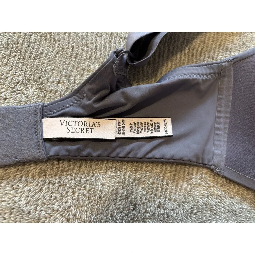 Victoria's‎ Secret 34DD Jeweled Logo Straps T-Shirt Lightly Lined Wireless Bra